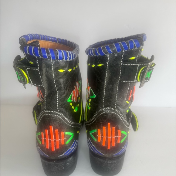 Women’s Old Gringo Hand Crafted Leather Boots Sz 7 - Picture 4 of 9